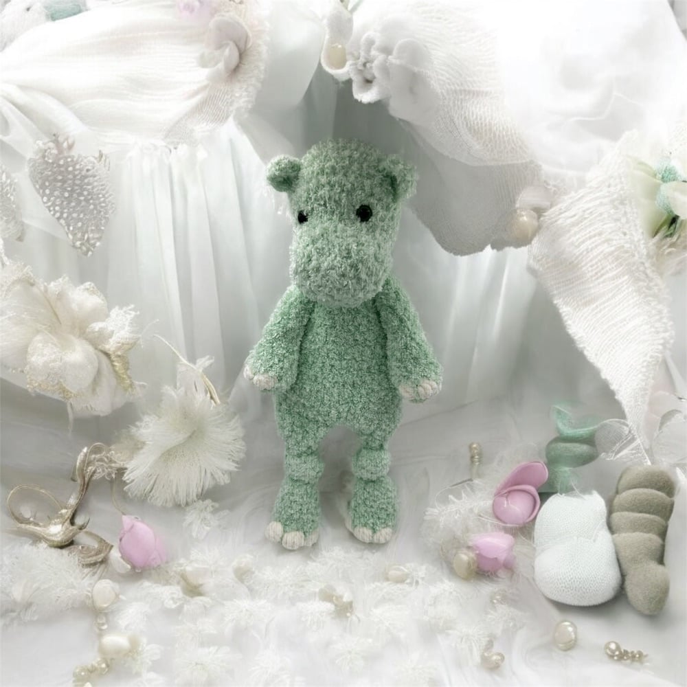 Hippo Knotted Lovey