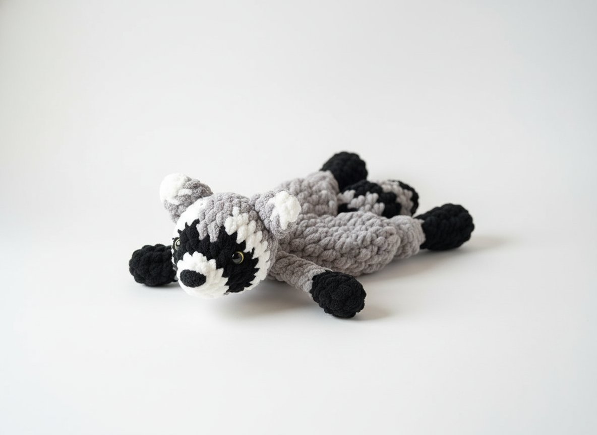 Little Raccoon Knotted Lovey