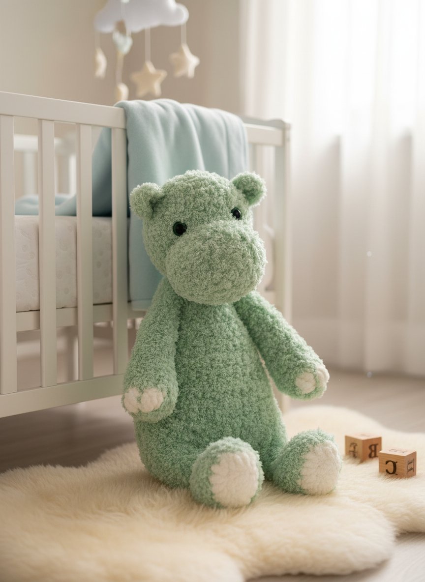 Hippo Knotted Lovey