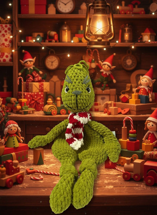 Grinch Knotted Lovey