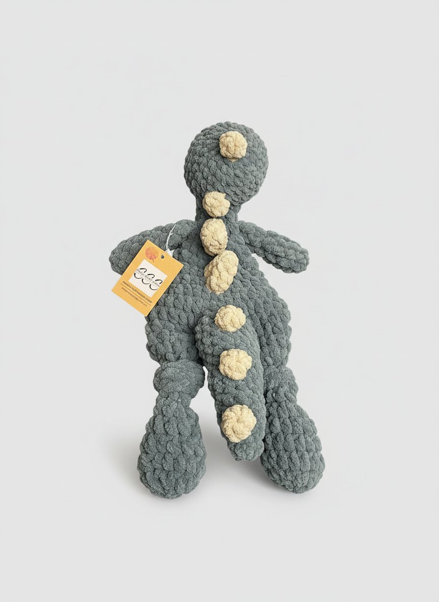 Dino Knotted Lovey