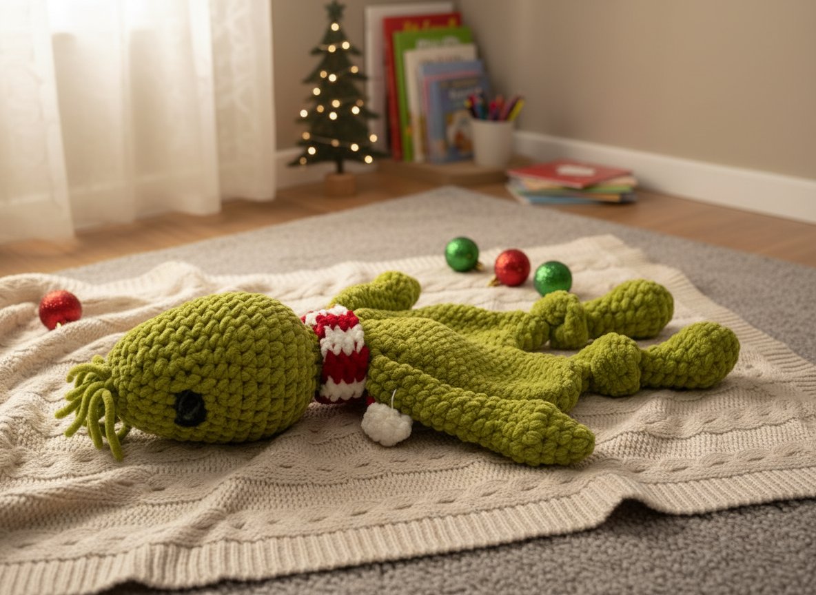 Grinch Knotted Lovey