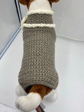 Load image into Gallery viewer, Chocolate Tweed Dog Sweater with Matching Scarf
