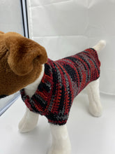 Load image into Gallery viewer, Red and Black Plaid Dog Sweater
